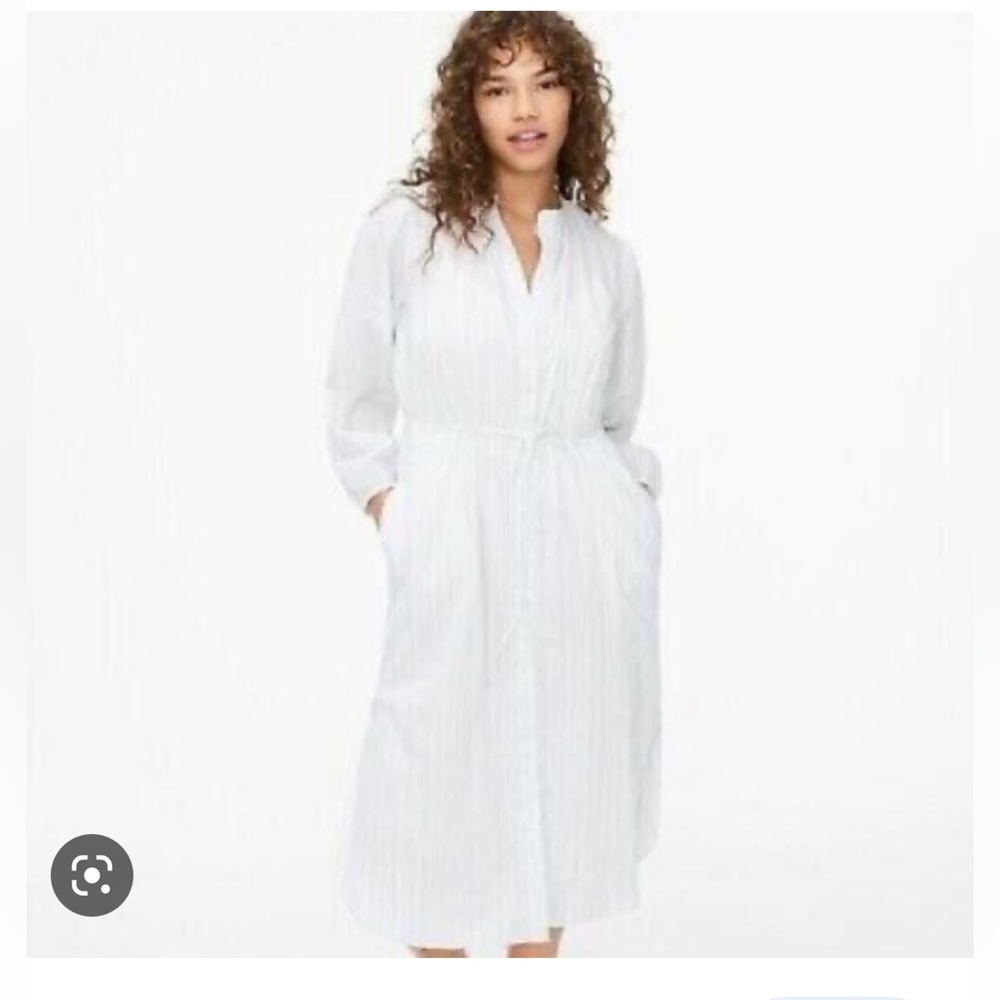 J. Crew White Midi Dress